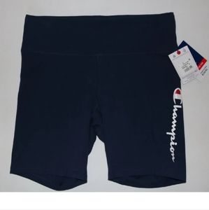 Champion Women's 1X Plus Size Authentic Navy Wicking Bike Shorts New